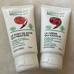 Two Tubes Of 50 Ml Each From French Beauty Brand Of Organic Products, ‘La Beaute Bio Engagee’. Purchased In Paris. Brand New. All Natural Day Cream And Exfoliating Cream Duo. Perfect Travel Size. French Beauty Products, Exfoliating Cream, French Beauty, Organic Products, Day Cream, Skin Care Women, Travel Size, Organic Skin Care, Beauty Brand