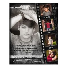 an image of a movie poster with the words class on it and three pictures of a young man