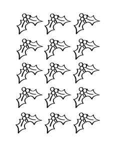 Holly Icing Transfer Sheets - Dots and Bows Designs Royal Icing Transfer Templates Free Printable, Royal Icing Templates Free Printable Patterns, Royal Icing Templates Free Printable, Royal Icing Transfers Free Printable, Cookie Transfers, Icing Patterns, Christmas Confections, Royal Icing Templates, Christmas Cookie Cake