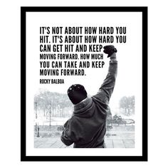 a black and white photo with a quote about how hard you can get to work