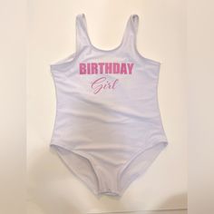 Girls “Birthday Girl” One Piece Swimsuit; Little Girls Size Xs/Size 6. White One Piece With Light Pink Writing. Ordered For My Daughter’s Birthday, She Wore It Once For An Hour Or Two So It’s In Excellent, Gently Worn Condition (Basically Brand New). Ordered From A Boutique Online! #Girlswimwear #Girlsbirthday #Littlegirlsbirthday #Childrensswim #Kidswim #Girlsswim #Girlsbirthday #Birthdayonepiece #Kidsswimwear #Kidsswim #Kidsonepiece #Kidsswimonepiece Birthday Swimsuit, Pink Writing, White One Piece, 11th Birthday, Kids Swimwear, Boutique Online, Kids Swimming, Swimwear Girls, Girls Birthday