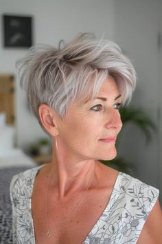 40 Gray Pixie Hairstyles for the Modern Chic Woman Hair Styles For Medium Hair