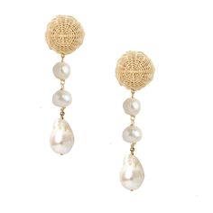 For the woman whose aesthetic is beachy boho-glam - these darling dangles are for you! By pairing rhinestones, pearls, and raffia drop - we've incorporated a few of our favorite things to create the Delphine Drops Materials: Rattan, Pearls, Barquoue Pearls Measurements: 1.75" Beach Jewelry Spring Drop Earrings, Spring Beach Dangle Earrings, Spring Beach Dangle Jewelry, Elegant Summer Pearl Earrings With Pearl Charm, Elegant Pearl Earrings With Pearl Charm For Summer, Elegant Pearl Charm Earrings For Summer, Spring Vacation Dangle Jewelry, Elegant Summer Wedding Pearl Earrings, Chic Dangle Jewelry For Beach