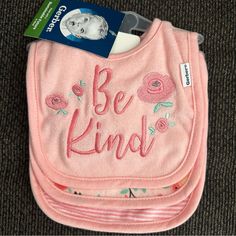 New With Tags , Never Been Used Bundle To Save On Shipping Same Or Next Day Shipping Check Out My Page For More Baby Items Floral Stripe, Be Kind, Baby Items, Bibs, Stripes Design, Kids Accessories, Pink Floral, Kids Shop