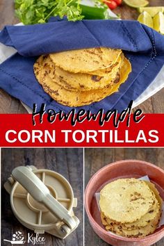 homemade corn tortillas are the perfect side dish for any meal