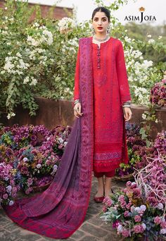 Asim Jofa AJW-09 Asra Winter Printed Shawl Collection Default Title Asim Jofa AJW-09 Asra Winter Printed Shawl Collection Original brand suit fabric and photography lite diffrance in actual print. Spring Red Dupatta, Red Spring Dupatta, Red Salwar Kameez With Dupatta For Spring, Red Printed Lawn Suit For Wedding, Red Unstitched Wedding Suit With Digital Print, Red Digital Print Unstitched Wedding Suit, Traditional Red Sets With Digital Print, Wedding Lawn Suit In Red With Printed Details, Red Digital Print Dupatta