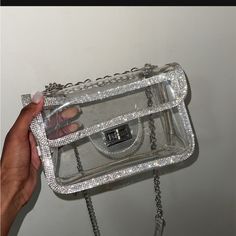 Brand New Windsor Purse. Never Worn. Cheap Silver Bags With Main Compartment, Shoulder Bags With Silver-tone Hardware For Shopping, Metallic Silver Shoulder Bag With Silver-tone Hardware For Party, Cheap Crossbody Satchel With Silver-tone Hardware, Silver Shoulder Bag With Silver-tone Hardware For Shopping, Bag Lady, Brand New, Women Shopping, Silver