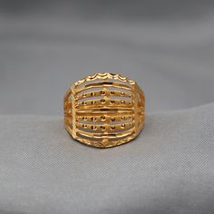 Venkateswara Swamy Gold Rings, Gold Ring Indian, Light Weight Gold Jewellery, 22k Gold Ring, Ring Indian, Anklet Designs, Gold Bride Jewelry, Indian Jewelry Sets, Gold Ring Designs