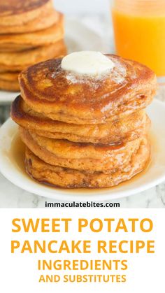 Sweet Potato Pancakes - the perfect amount of sweetness oozing with comforting goodness from dairy -licious cinnamon and nutmeg, filling the air with a beautiful aroma and screaming nothing but pure delight. Cooking method is sooo easy. Lovely Christmas treats, desserts, party giveaways! Sweet Potato Pancakes Healthy, Easy Potato Pancake Recipe, Cinnamon Swirl Pancakes, Potato Pancakes Easy, Breakfast Sandwich Maker Recipes, Good Sweet Potato Recipe