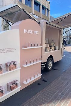 Rose Inc product launch via branded vehicle Hot Chocolate To Go, Experiential Marketing Events, Rose Inc, Bar Space