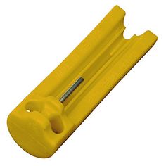 a yellow plastic tool with two handles