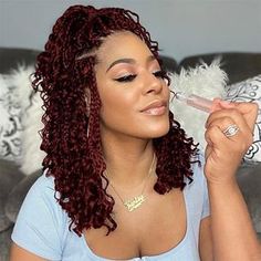 Best Crochet Hair, Goddess Box Braids Crochet Hair, Goddess Box Braids, Box Braids Crochet, Curly Crochet Hair, Bob Braids Hairstyles, Short Box Braids Hairstyles, Crochet Hairstyles, Braids Hairstyles For Black Women