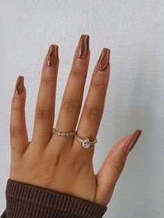 Remove Acrylic Nails, Fall Gel Nails, Broken Nails, Cute Gel Nails, White Nail, Acrylic Nails Coffin Short, Brown Nails