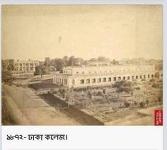 an old photo of a large building in the middle of a park with lots of trees