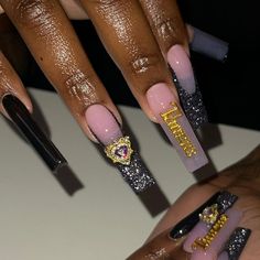 Taurus Birthday Nail Ideas, Taurus Nail Ideas, Birthday Nail Set Ideas Taurus, Taurus Nails Designs Acrylic, Taurus Birthday Nails, Taurus Nails Designs