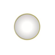 a round mirror on a white background