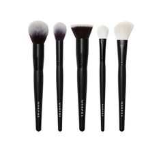 Face The Beat 5-Piece Face Brush Set Face Brush Set, Nose Contouring, Clean Sweep, Foundation Application, Morphe Brushes, Perfect Complexion, Face Makeup Brush, Highlighter Brush, Angled Brush