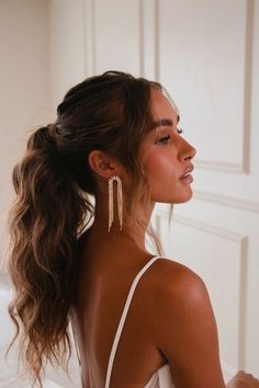 Bridesmaid Hair Inspo, Bridemaids Hairstyles, Feminine Hairstyles, High Ponytail Hairstyles, Bridesmaid Hair Makeup