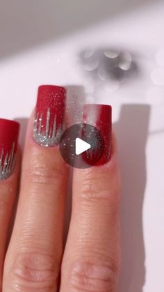 Glitter Nails Tutorial, Glitzy Nails, Christmas Nails Winter, Frozen Nails, Nails Holiday, Nails Tutorial, Nails Winter, Sparkle Nails, Winter Nail Art