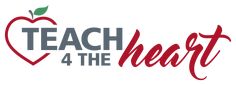 the logo for teach 4 the heart