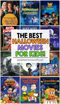 the best halloween movies for kids with text overlay that reads,'the best halloween movies for kids '