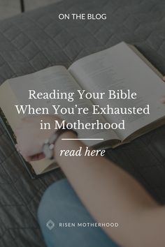 Reading Your Bible, Risen Motherhood, Why Pray, Reading Tips, Answered Prayers, Bible Reading Plan, Bible Reading, Reading Plan, The Promise