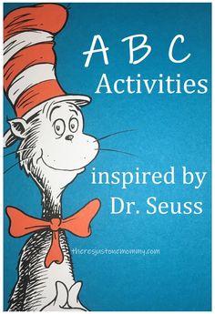 the cat in the hat is reading abc activities inspired by dr seuss