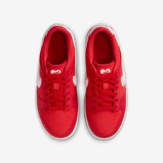 Brand: Nike Model: Dunk Low (GS) Nickname: 'Valentine's Day Solemates'Colorway: Fire Red / Pink Foam - Light CrimsonSKU: FZ3548-612Release Date: 02/04/2024 Yeezy Boots, Nike Shoes (men), St Valentine, Team Red, Ugg Tasman, Nike Models, Dunks Nike, Vintage Character, Nike Dunk Low