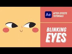 an animated cartoon with the words blinking eyes