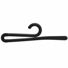 a pair of black hooks on a white background