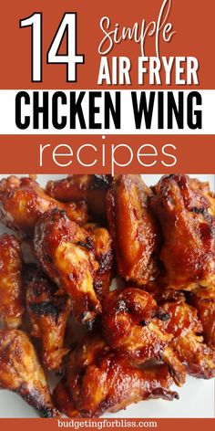 Air Fried Chicken Wings Recipe, Best Air Fryer Chicken Wings, Best Air Fryer Chicken, Air Fryer Recipes Chicken Wings, Easy Chicken Wing Recipes, Easy Chicken Wings, Chicken Wing Recipes Baked