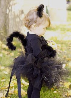 Funny Toddler Halloween Costumes, Cat Costume Kids, Diy Baby Costumes, Black Cat Costume, Halloween Costumes Kids Boys, Halloween Costume Toddler Girl