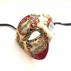 Elevate your style to unprecedented heights with our captivating men's venetian masquerade mask. This piece combines the timeless allure of Venetian design with a modern twist, featuring colors of red, black, and gold with music notes. Our mask is the perfect accessory for masquerade balls, parties, and any other special events!


Age Group/Gender - Adult/Men

Size/Type - One size fits all adults

Mask Color - Red/gold/black

Mask Material - Plastic

Accent Material - Paint

Special Features - M Red Venetian Eye Mask, Red Theater Mask For Mardi Gras, Red Theater Masks For Mardi Gras, Red Venetian Mask For Masquerade, Red Masks For Mardi Gras Theater, Venetian Red Mask For Masquerade, Elegant Red Masks For Carnival, Red Venetian Masquerade Mask, Red Venetian Masks For Carnival