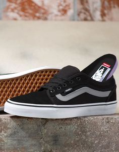 footwear| shoes| black and white Vans Chukka Low, Vans Skate Shoes, Fashion Shoes Sneakers, Black And White Shoes