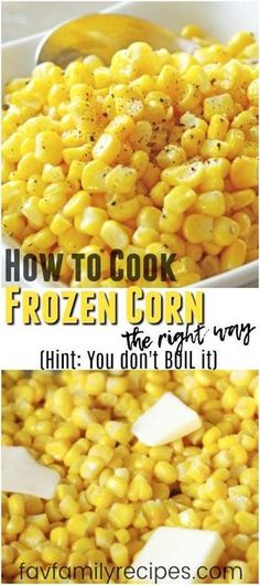 how to cook frozen corn that you don't want to eat