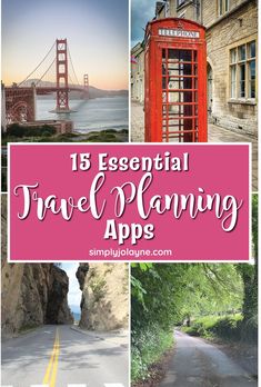 Travel Apps recommended by travel experts Apps For Planning, Planning App, Solo Travel Tips, Packing Lists, Road Trip Hacks, Travel App, Travel Planning