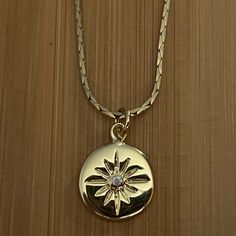 New Gorgeous 14 Karat Gold Plated & Pave Crystal Medallion Pendant Chain Necklace. Chain Is 24 Inches Long. I Do Have Shorter Chains When Requested. Long I, Accessories Jewelry Necklace, Gold Plated Necklace, Necklace Chain, Women Accessories Jewelry, Long Necklace, Womens Jewelry Necklace, Women's Accessories, Jewelry Accessories