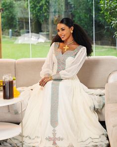 Enchanting Light Blue Habesha Dress Habesha Dress, Ethiopian Dress, Habesha Kemis, Cultural Celebration, Dresses Xxl, Red Diamond, Wedding Dresses Simple, White Fabric, White Fabrics