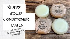 Diy Tallow Conditioner Bar, Diy Hair Soap Bar, Solid Conditioner Bar Recipe, Diy Conditioner Bar, Tallow Recipes, Soap Jellies, Conditioner Bar Recipe, Hair Conditioner Recipe, Kitchen Apothecary