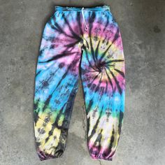 Made to order, white tie dye sweatpants with pockets and drawstring. Tie-dye Bottoms With Pockets For Streetwear, Tie Dye Bottoms With Pockets For Streetwear, Multicolor Sweatpants For Streetwear In Spring, Multicolor Cotton Sweatpants With Elastic Waistband, Multicolor Cotton Joggers With Elastic Waistband, Acid Wash Relaxed Fit Sweatpants For Streetwear, Multicolor Relaxed Fit Sweatpants, Multicolor Relaxed Fit Bottoms With Drawstring, Relaxed Fit Tie-dye Bottoms With Pockets