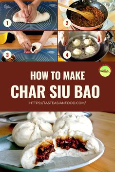 how to make char su bao with step by step instructions