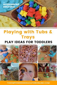 play with tubs and trays for toddlers that are easy to make at home