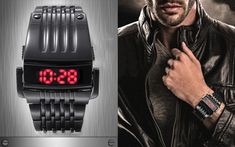 El reloj Futuristic Cyberpunk es el accesorio perfecto para la persona experta en tecnología que ama el diseño futurista y vanguardista. Con sus líneas elegantes y angulares y su audaz pantalla digital, este reloj seguramente llamará la atención y hará una declaración.

 Entonces, si está buscando un accesorio de vanguardia que combine estilo, tecnología y funcionalidad, no busque más que el reloj Cyberpunk futurista. ¡Pide el tuyo hoy y experimenta el futuro de la tecnología portátil!

 Visita Modern Black Digital Watch With Digital Display, Modern Black Digital Watch, Cyberpunk Watch, Futuristic Cyberpunk, Edgy Design, Tech Savvy, Futuristic Design, Wearable Technology, Digital Display