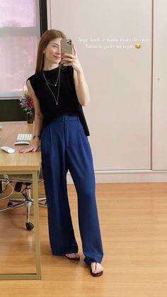 Maio: 31 dias e 31 looks para você arrasar este mês Casual Teacher Outfits, Summer Office Outfits, Look Office, Casual Outfit Inspiration, Office Outfits Women, Funny Fashion, Casual Day Outfits, Summer Work Outfits