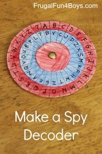 make a spy decoder for kids to play with