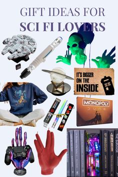 Sci fi lovers can be a tricky bunch to buy gifts for. And finding the perfect gifts for sci-fi lovers can feel like an interstellar quest For a start, sci-fi is a huge genre. From Doctor Who to Star Wars and Star Trek. | Gifts for book lovers | sci fi gifts Futuristic Sci Fi, Revelation 10, Star Trek Gifts, Alien Hand, Gifts For Book Lovers, Space Battles, Bf Gifts