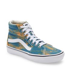 Womens Sizing Vans Summer Sneakers With Rubber Sole, Vans Sneakers With Rubber Sole For Summer, Vans Summer Sneakers, Vans Summer Sneakers With Round Toe, Vans Sneakers For Summer, Comfortable Vans Sneakers For Spring, Spring Vans Casual Sneakers, Light Blue Sneakers For Spring Streetwear, Blue Sneakers With Rubber Sole For Spring