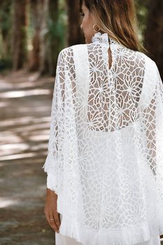 White Lace Wedding Cape Lace Bridal Cape with Fringe Trim Wedding Shawl *White Embroidered Lace *Fringe Trim *Neck Lace *Hook & Eye Closure *Size: One Size White Lace Trim Wedding Dress For Beach Wedding, White Wedding Dress For Destination Wedding, Lace Wedding Cape, White Bolero, Wedding Shrug, Bridal Cover Up, Shrugs And Boleros, Wedding Cape, Bridal Cape