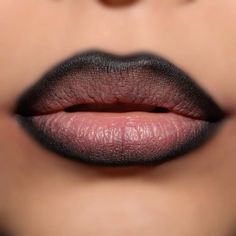 Black Lip Liner, Bold Makeup Looks, Black Lipstick, Unique Makeup, Black Lips, Bold Makeup