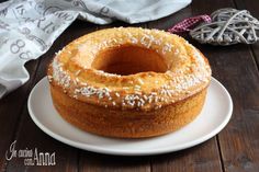 a bundt cake sitting on top of a white plate